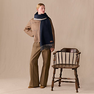 ストール ダブルフェイス - マロン | Hermès - エルメス-公式サイト